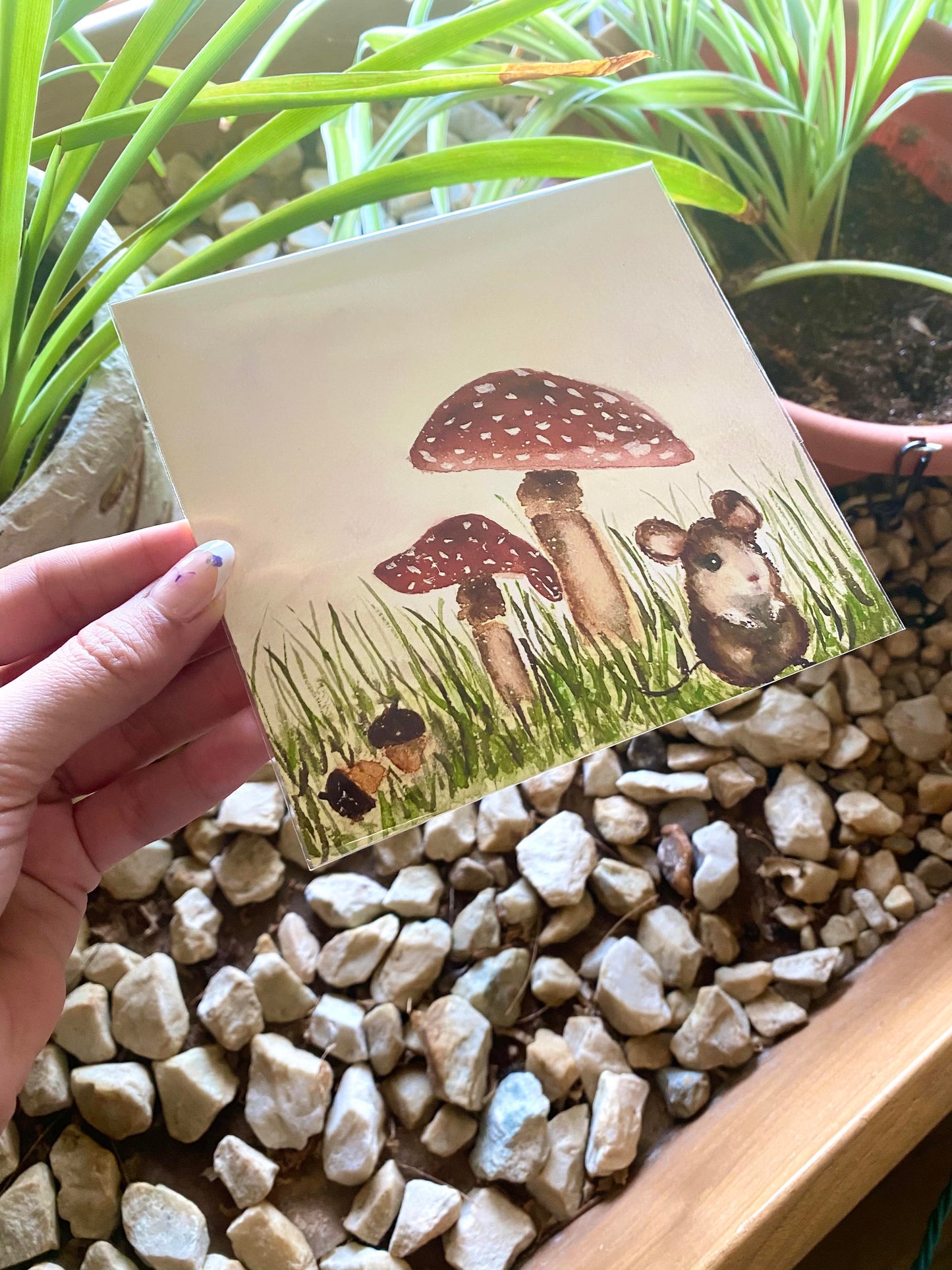 Mouse and Mushroom Print