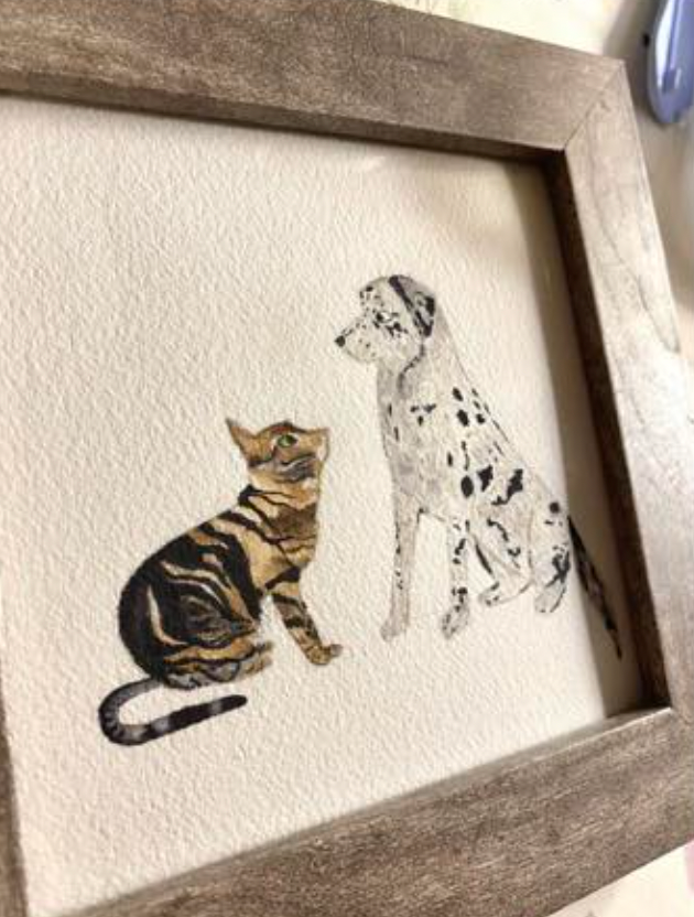 Custom Watercolor Pet Portrait